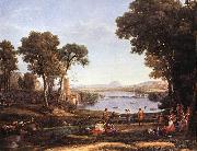Claude Lorrain Landscape with Dancing Figures dfgdf oil painting on canvas